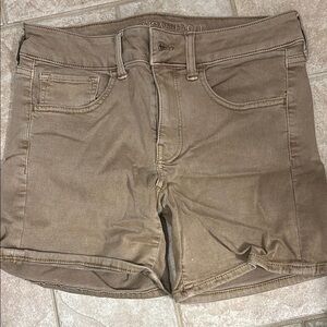 American Eagle Tan Denim Shorts